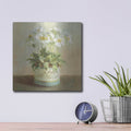 'Tres Chic Poppies' by Danhui Nai – Metal Wall Art, 12x12 room view