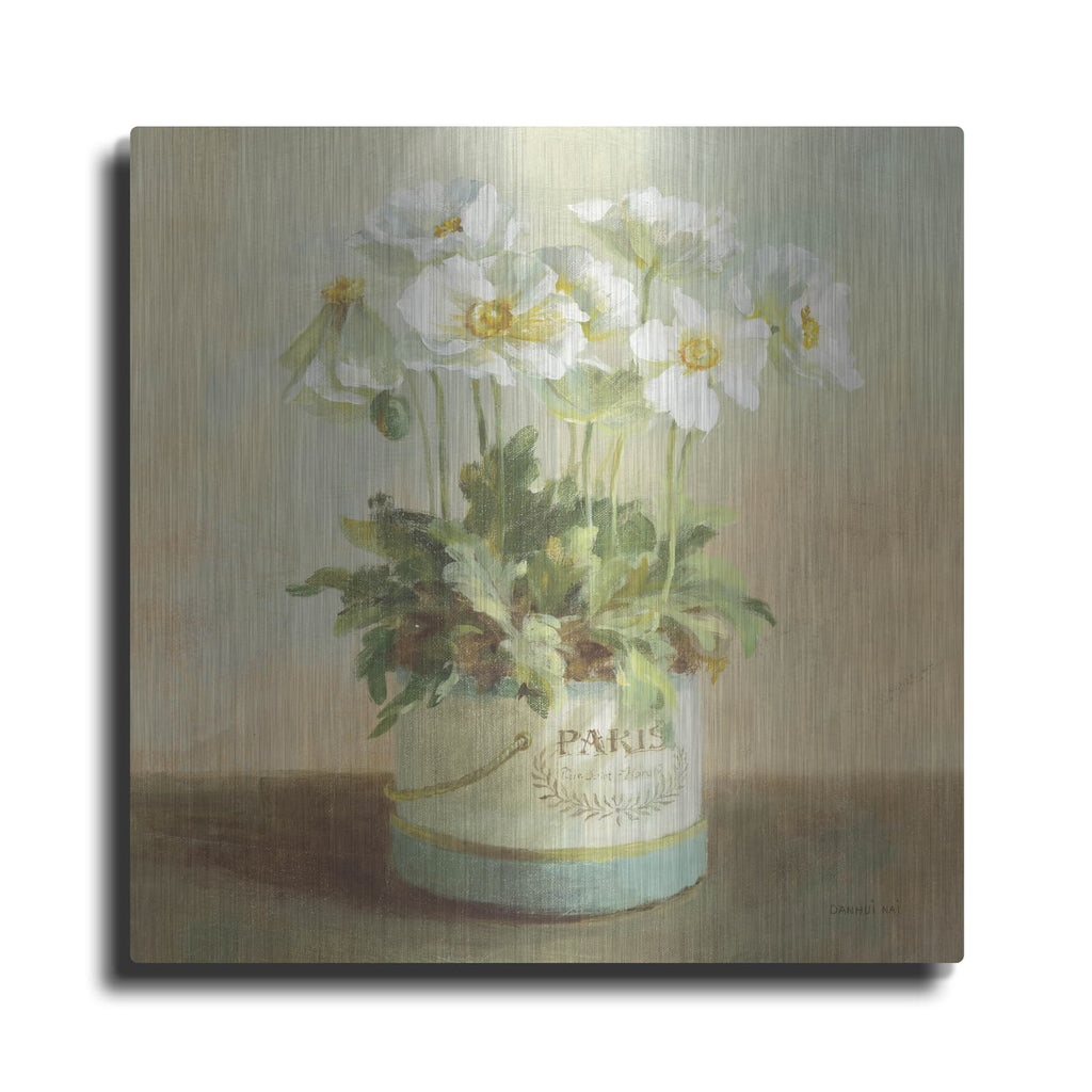 'Tres Chic Poppies' by Danhui Nai – Metal Wall Art