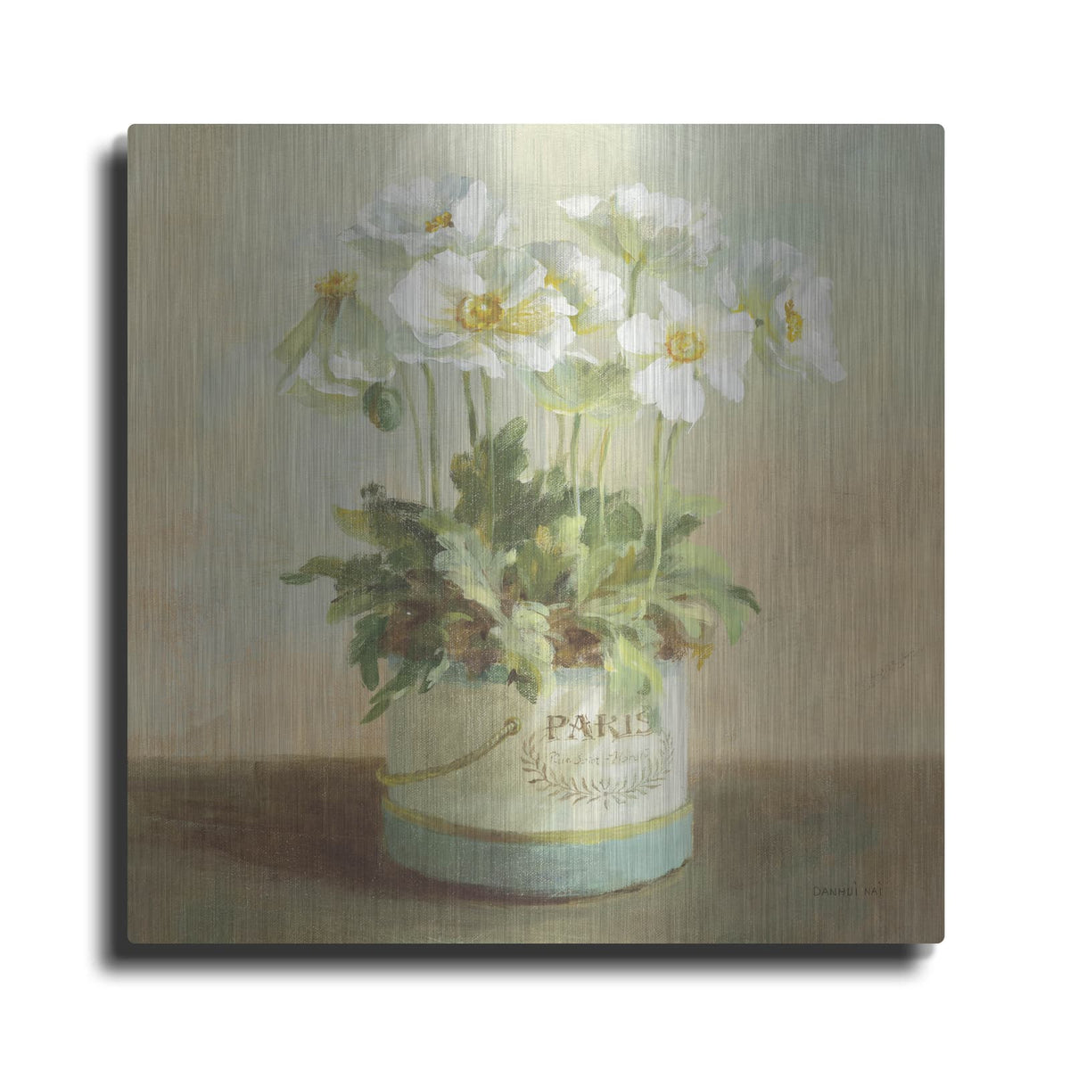 'Tres Chic Poppies' by Danhui Nai – Metal Wall Art