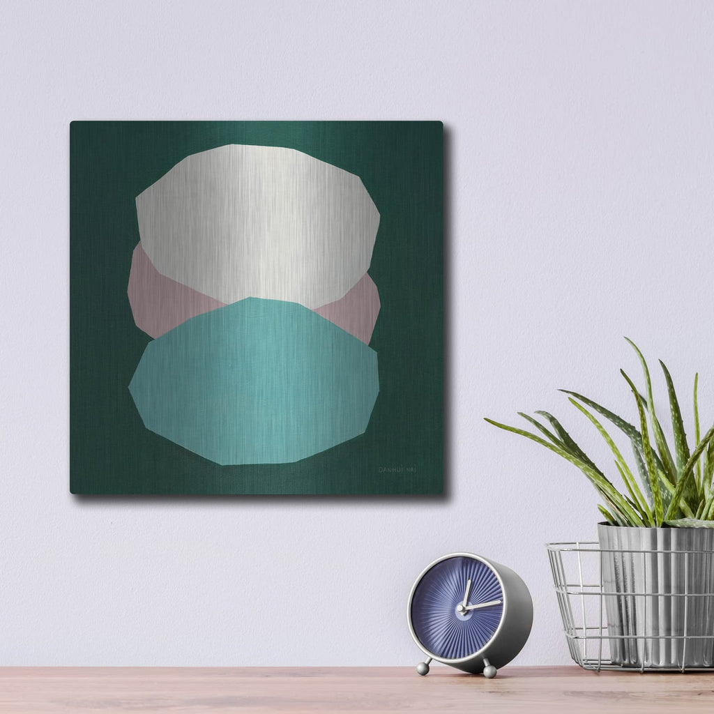 'Trio' by Danhui Nai – Metal Wall Art, 12x12 room view