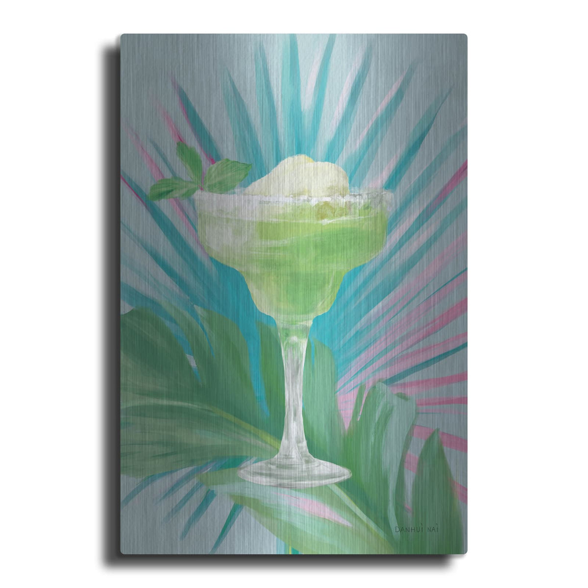 'Tropical Cocktails 3' by Danhui Nai – Metal Wall Art