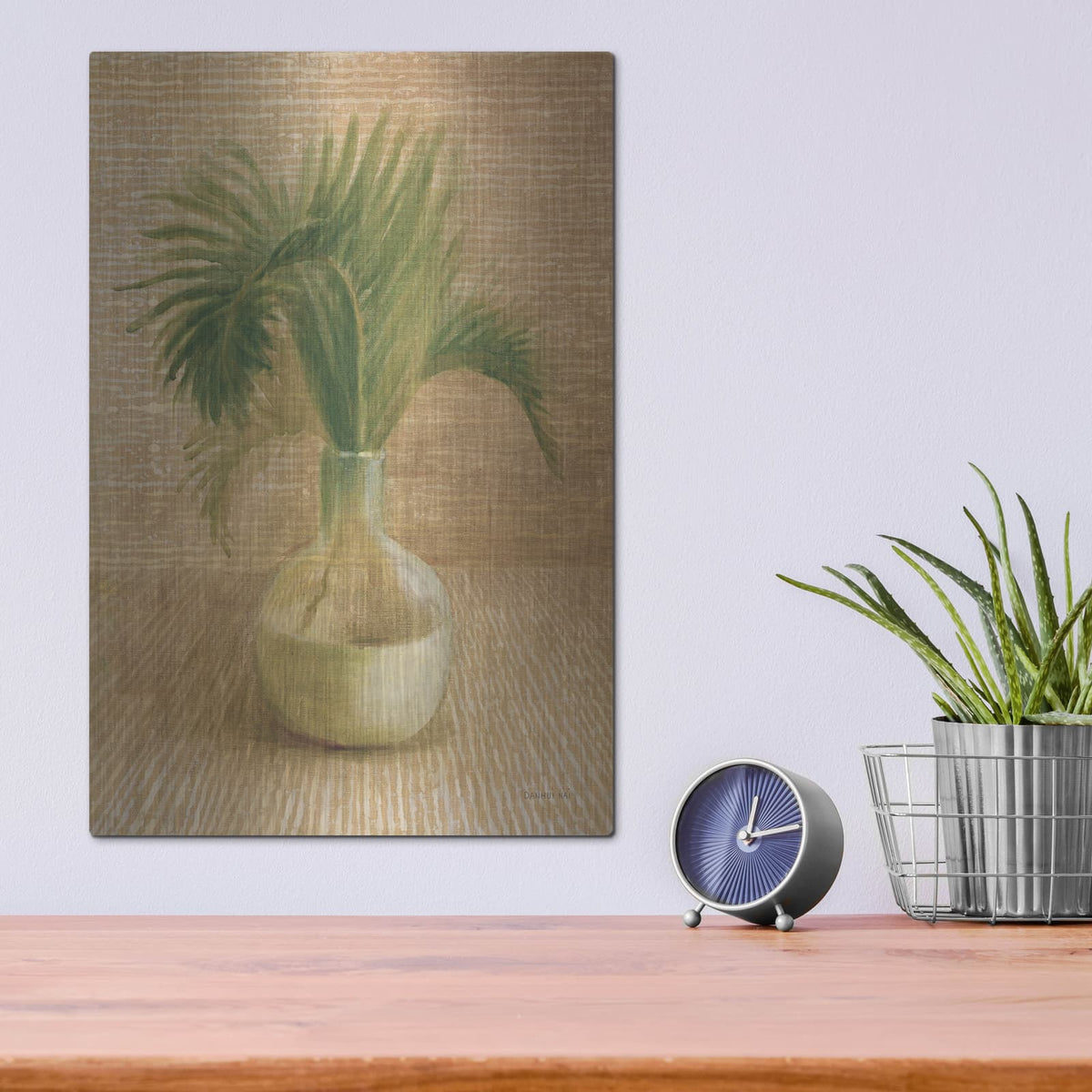 'Tropical Leaves 2' by Danhui Nai – Metal Wall Art, 12x16 room view