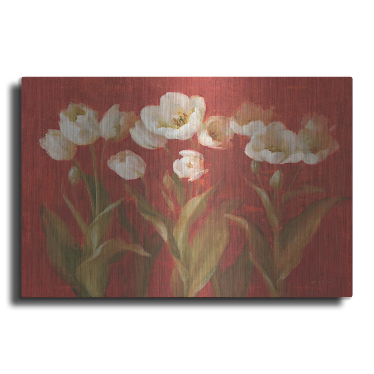'Tulip Garden' by Danhui Nai – Metal Wall Art