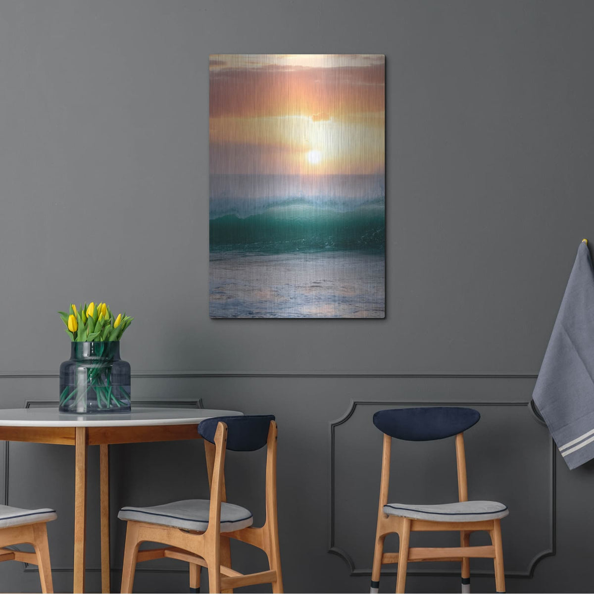 'Peachy Green' by Dennis Frates – Metal Wall Art, 24x36 room view