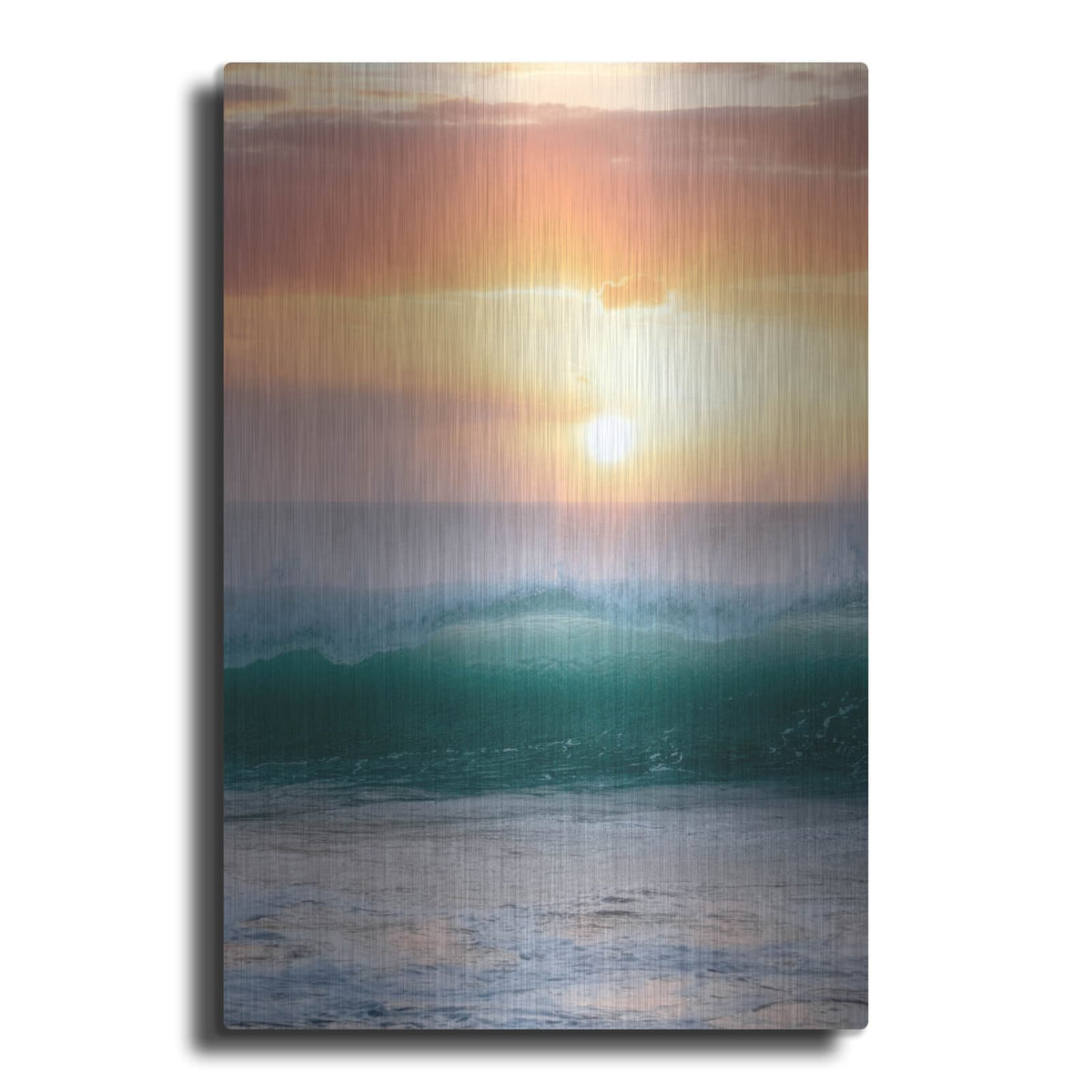 'Peachy Green' by Dennis Frates – Metal Wall Art