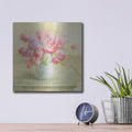 'Tulips And Hyacinths On White' by Danhui Nai – Metal Wall Art, 12x12 room view