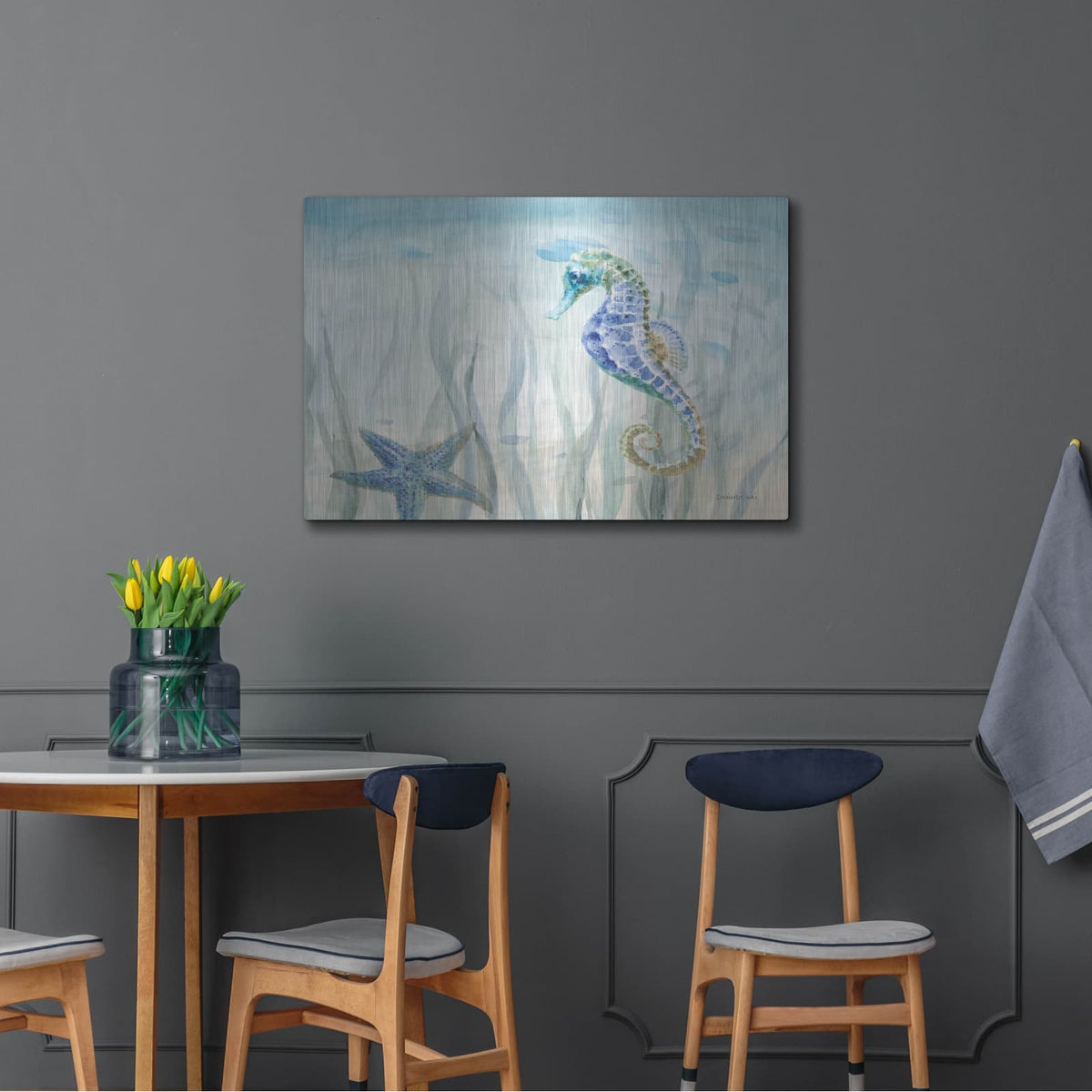 'Undersea Friends' by Danhui Nai – Metal Wall Art, 36x24 room view