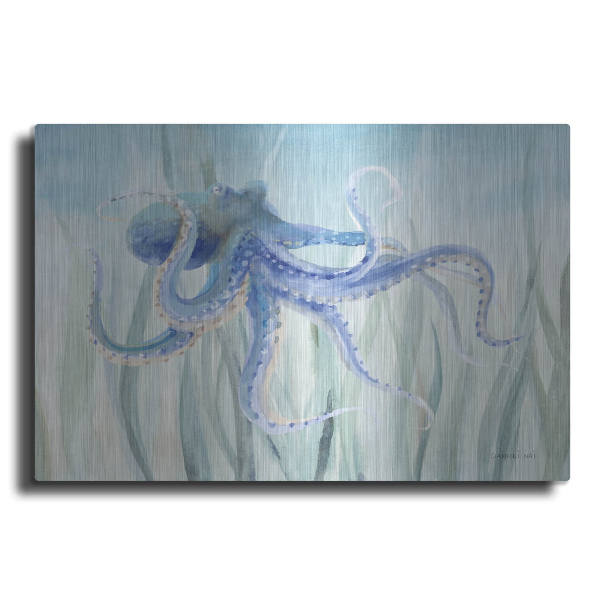 'Undersea Octopus Seaweed' by Danhui Nai – Metal Wall Art