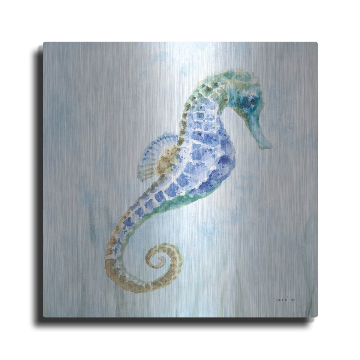 'Undersea Seahorse Swimming 2' by Danhui Nai – Metal Wall Art