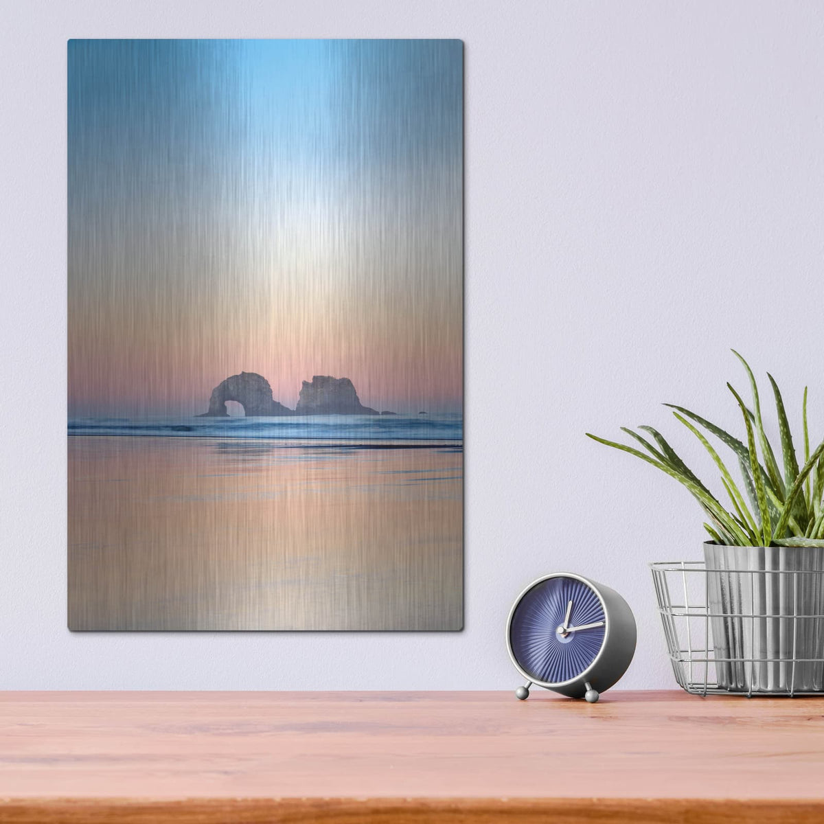 'Soft Sunset' by Dennis Frates – Metal Wall Art, 12x16 room view