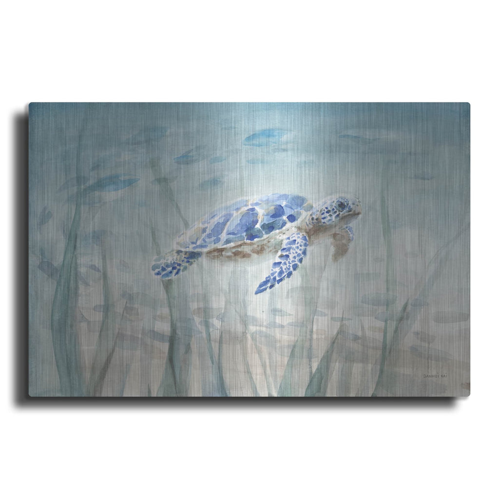 'Undersea Turtle' by Danhui Nai – Metal Wall Art