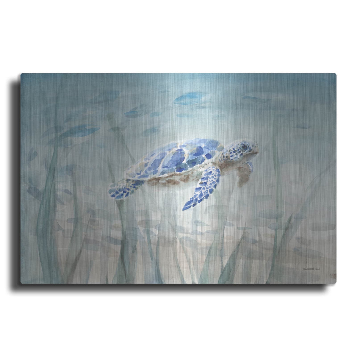 'Undersea Turtle' by Danhui Nai – Metal Wall Art