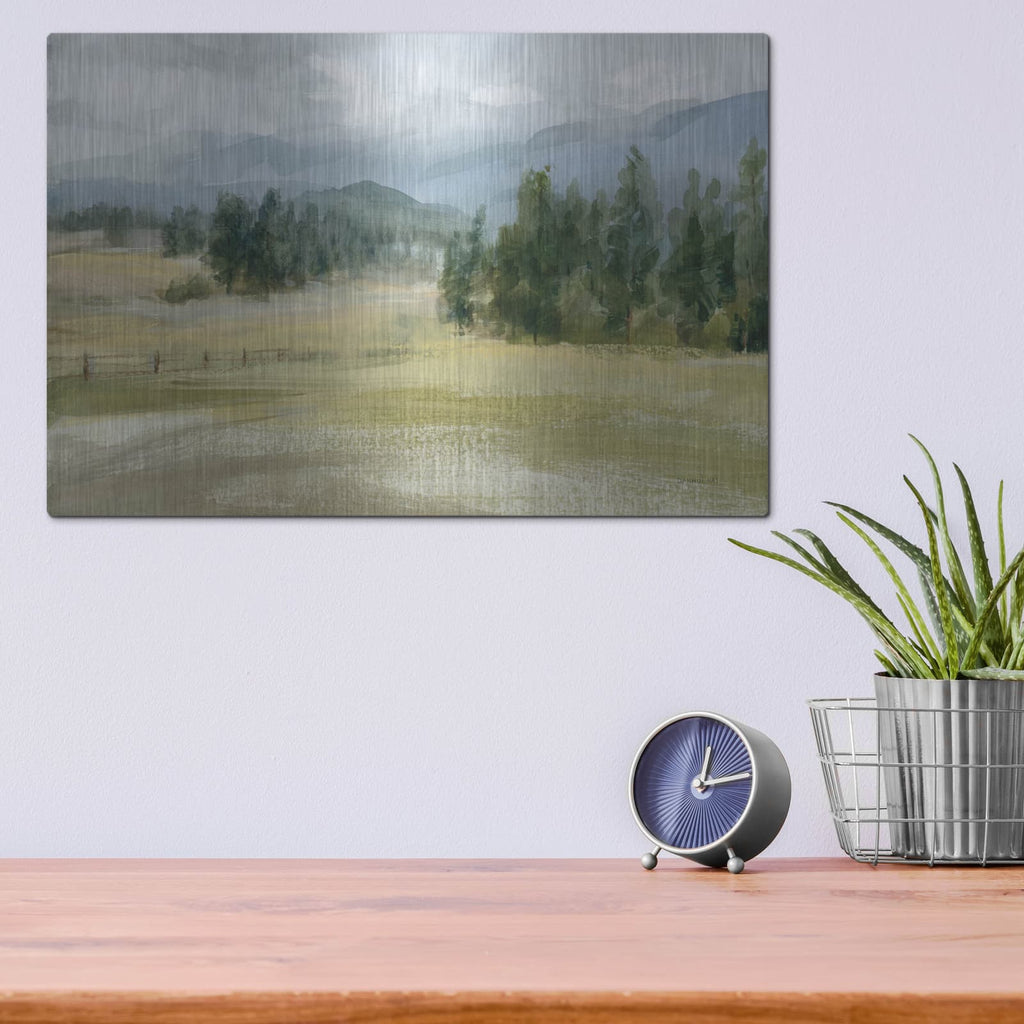 'Valley Retreat' by Danhui Nai – Metal Wall Art, 16x12 room view