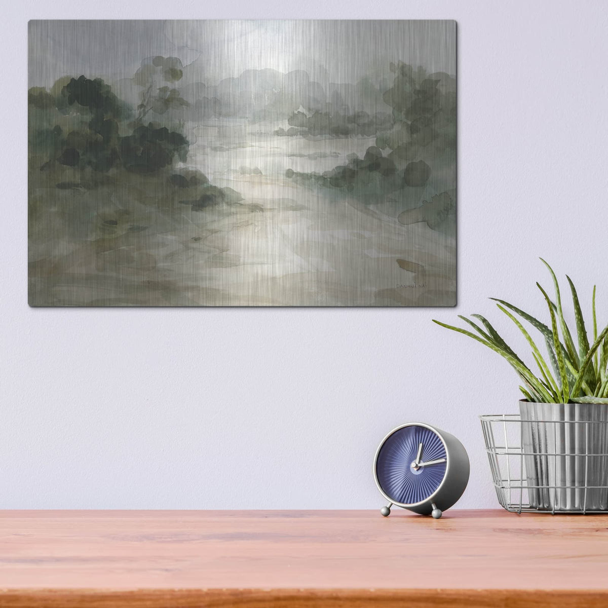 'Verdant 1' by Danhui Nai – Metal Wall Art, 16x12 room view