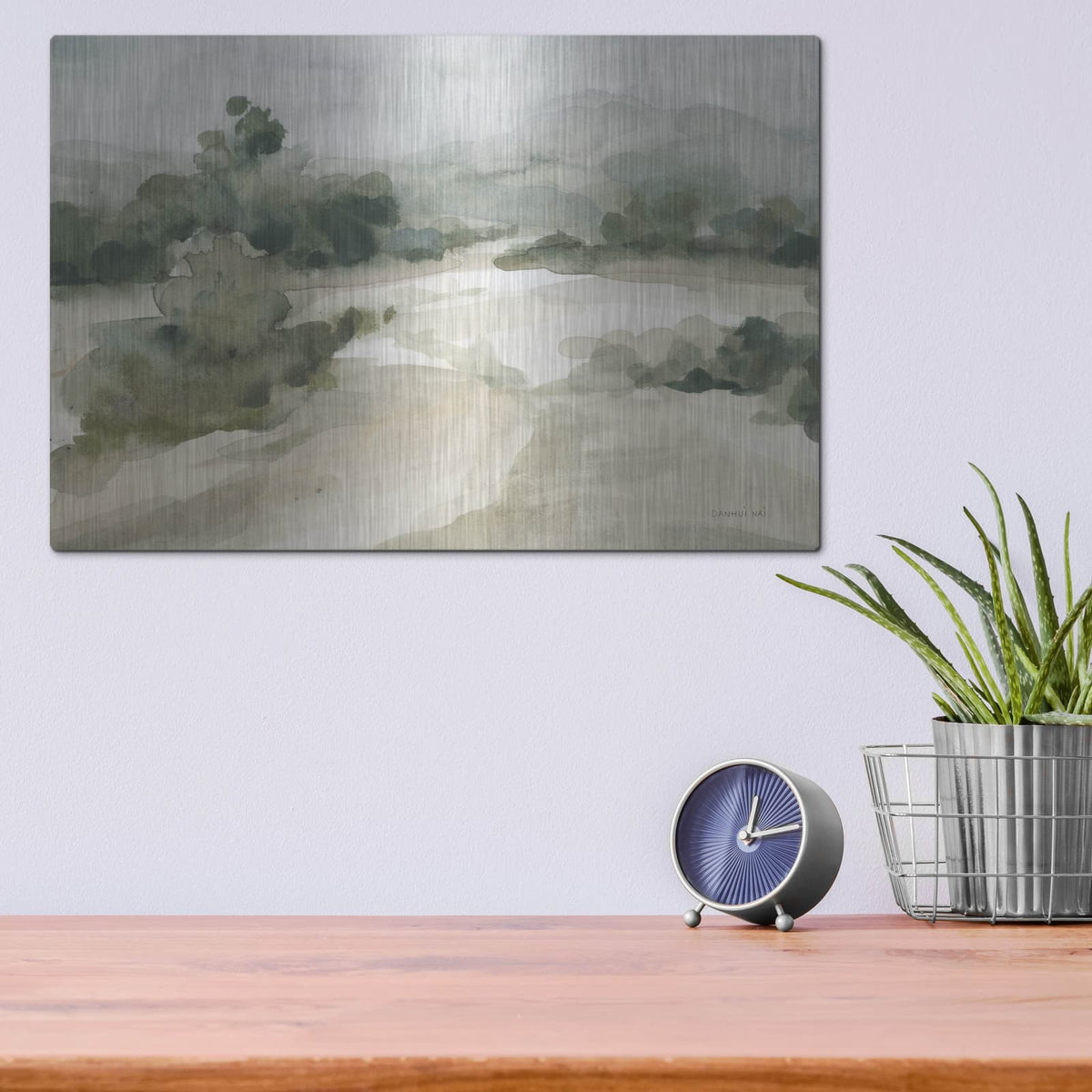 'Verdant 2' by Danhui Nai – Metal Wall Art, 16x12 room view
