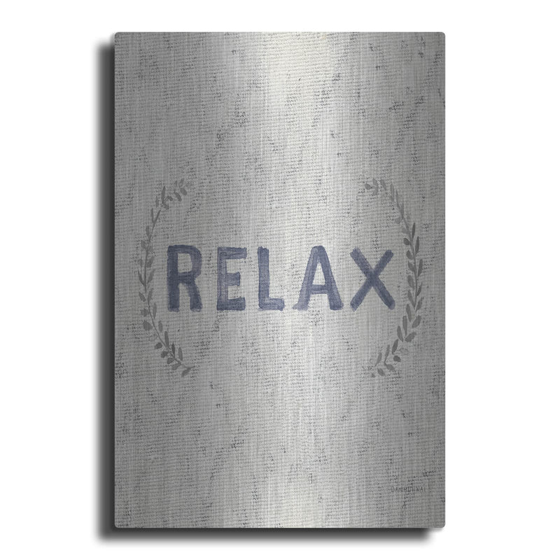'Victorian Bath Words 2 Vertical' by Danhui Nai – Metal Wall Art