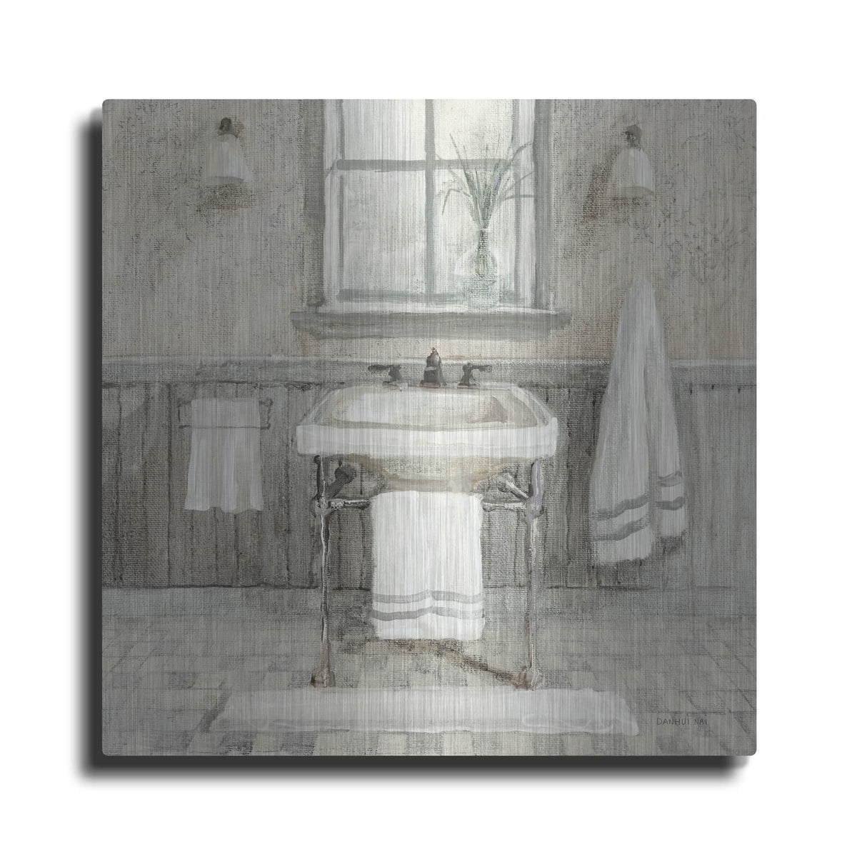 'Victorian Sink 1 Neutral' by Danhui Nai – Metal Wall Art