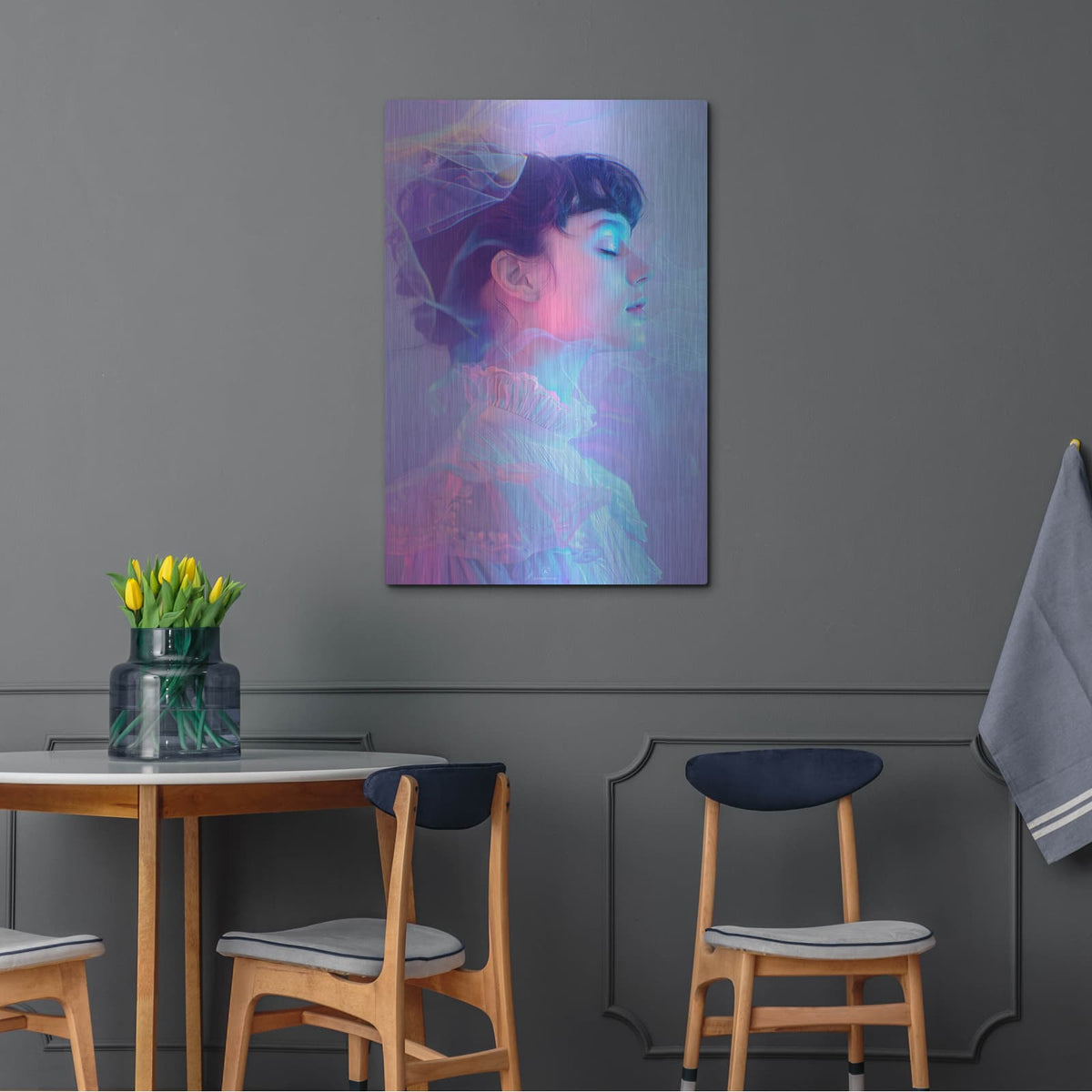 'Embrace 1' by Katalina Ooma – Metal Wall Art, 24x36 room view