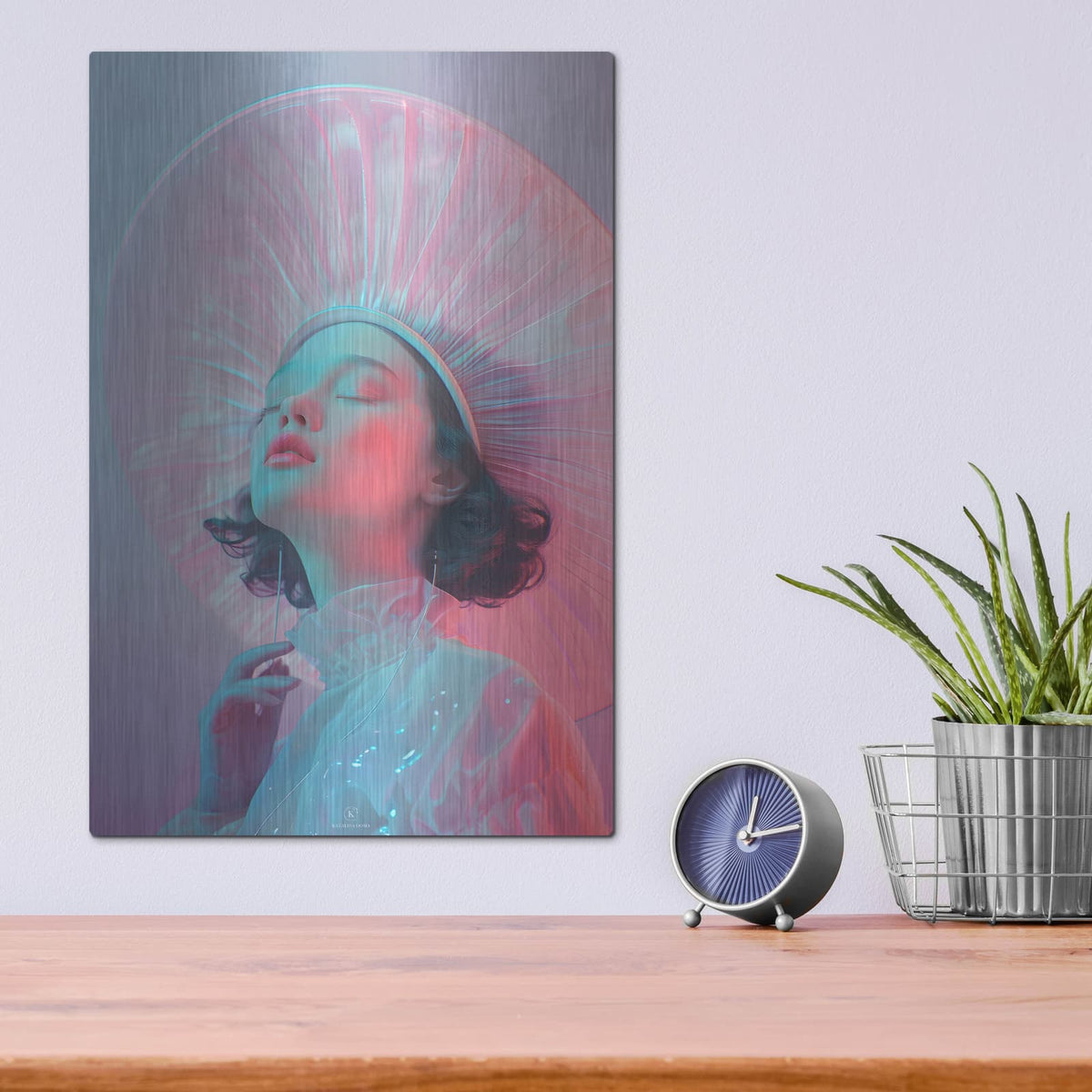 'Embrace 2' by Katalina Ooma – Metal Wall Art, 12x16 room view