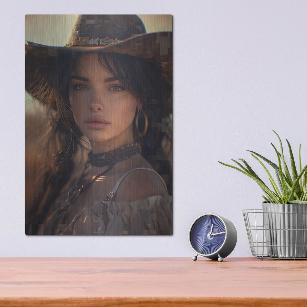'Howdy' by Katalina Ooma – Metal Wall Art, 12x16 room view