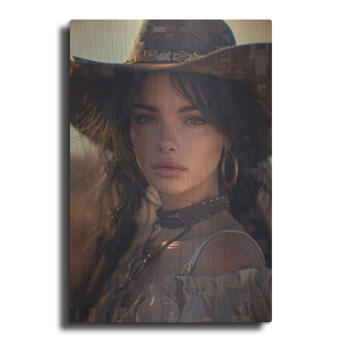 'Howdy' by Katalina Ooma – Metal Wall Art