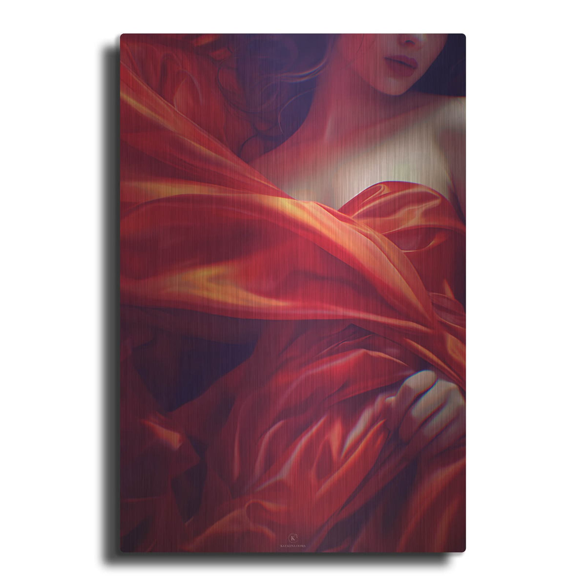 'Silk And Skin' by Katalina Ooma – Metal Wall Art