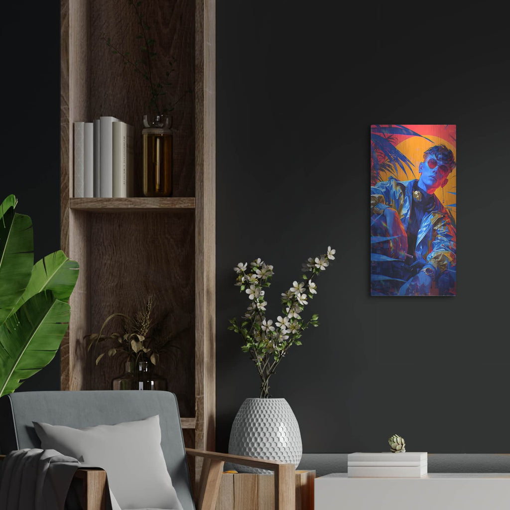 'Summer Vibes 1' by Katalina Ooma – Metal Wall Art, 12x24 room view