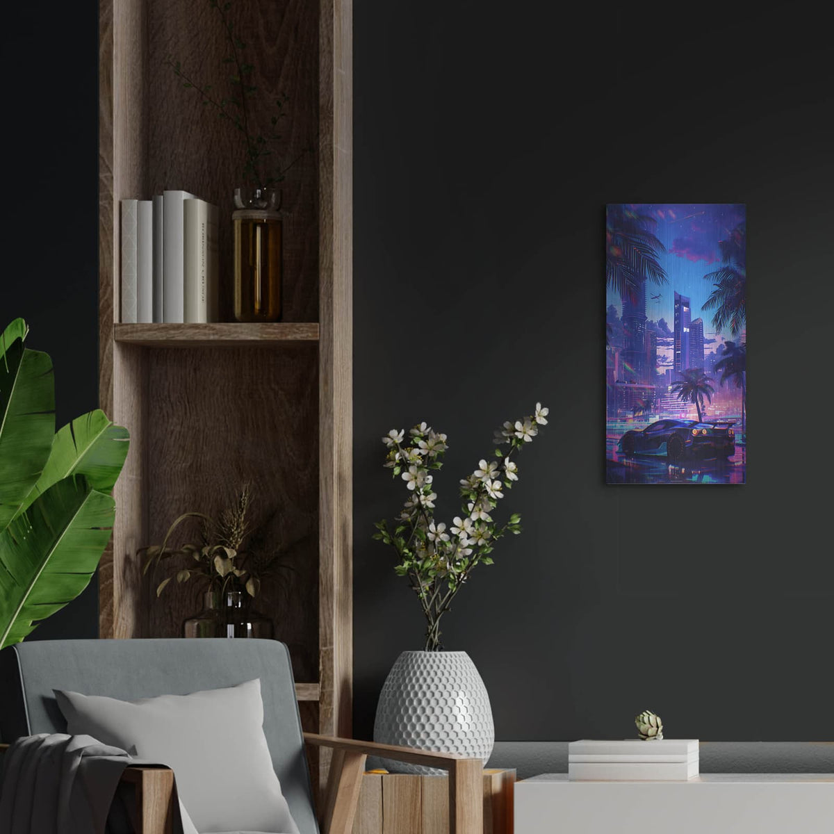 'Summer Vibes 4' by Katalina Ooma – Metal Wall Art, 12x24 room view