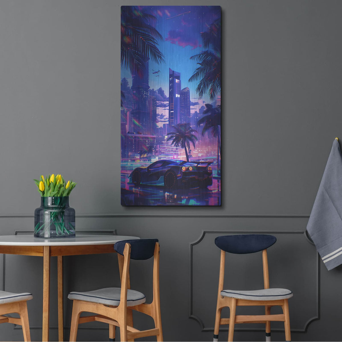 'Summer Vibes 4' by Katalina Ooma – Metal Wall Art, 24x48 room view