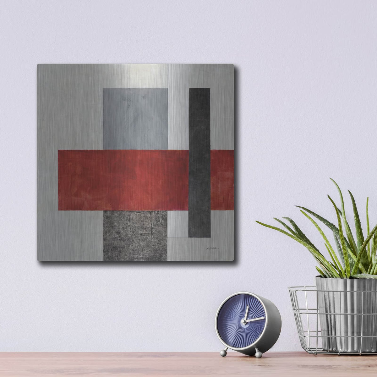 'Balance Beam 2 No Lines' by Mike Schick – Metal Wall Art, 12x12 room view