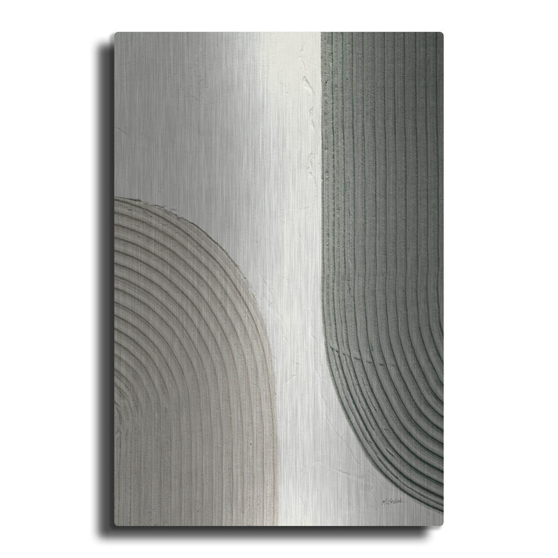 'Embrace 1 Flipped Green C' by Mike Schick – Metal Wall Art