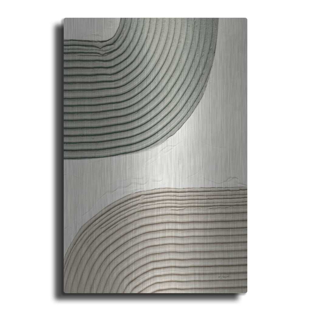 'Embrace 2 Flipped Green C' by Mike Schick – Metal Wall Art