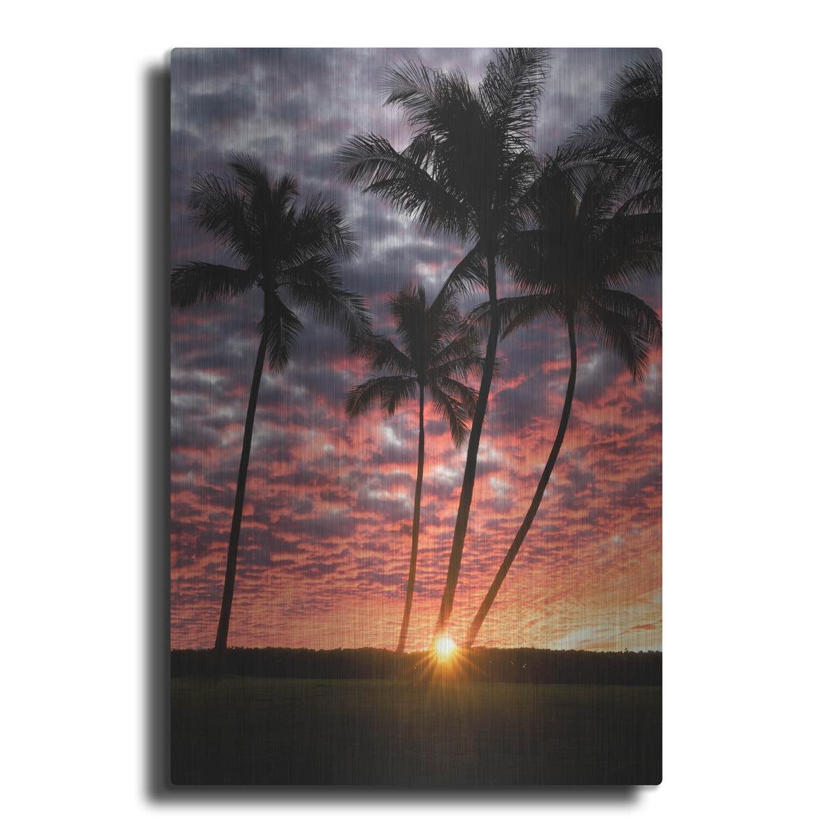 'Sunset Silhouette' by Dennis Frates – Metal Wall Art