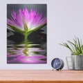 'Purple Reflection' by Dennis Frates – Metal Wall Art, 12x16 room view