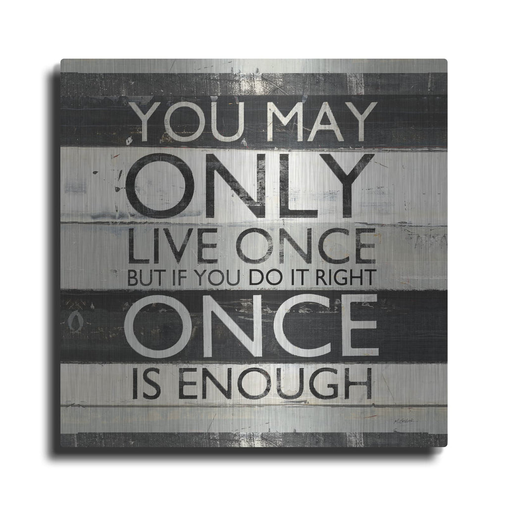 'Zephyr Quote 1' by Mike Schick – Metal Wall Art