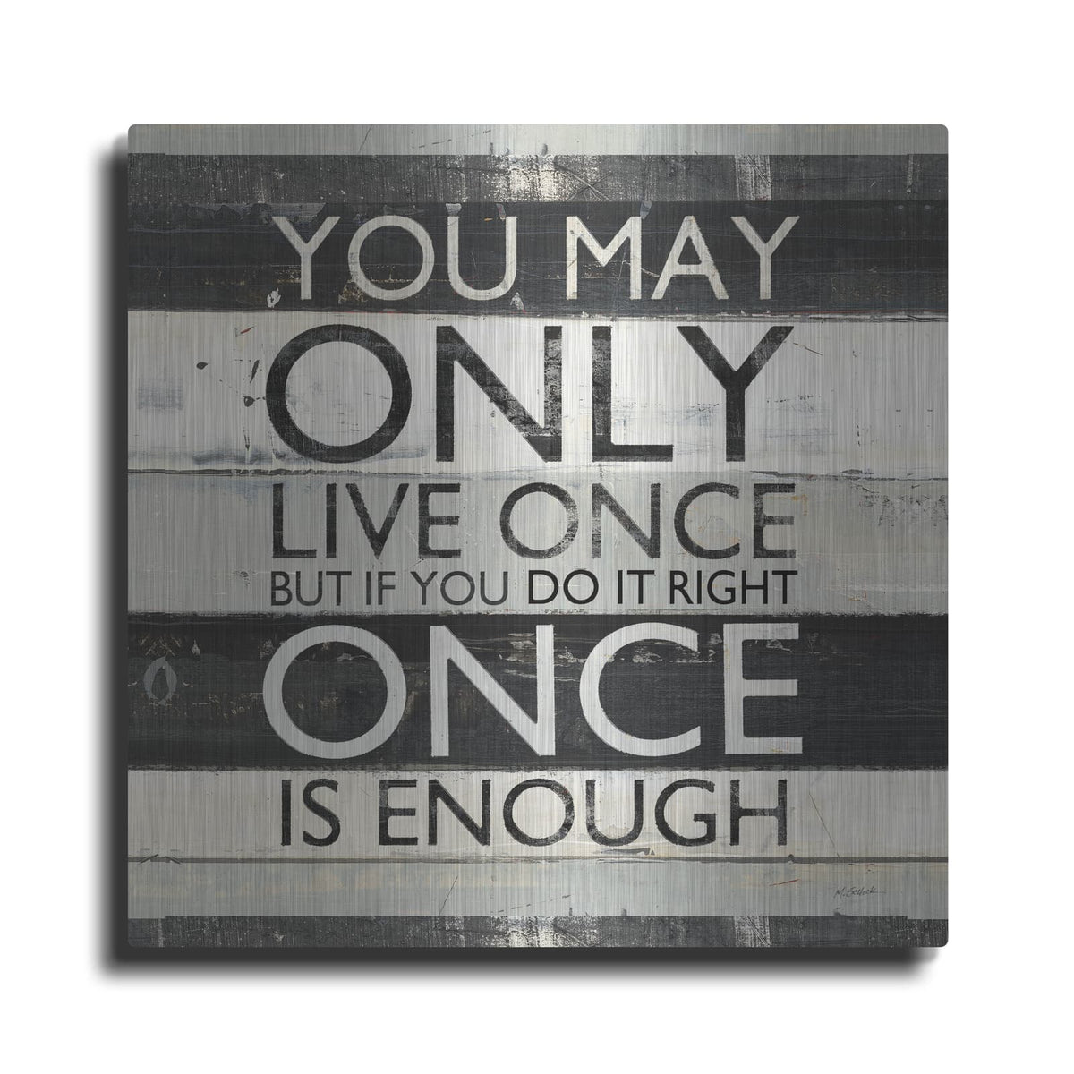 'Zephyr Quote 1' by Mike Schick – Metal Wall Art