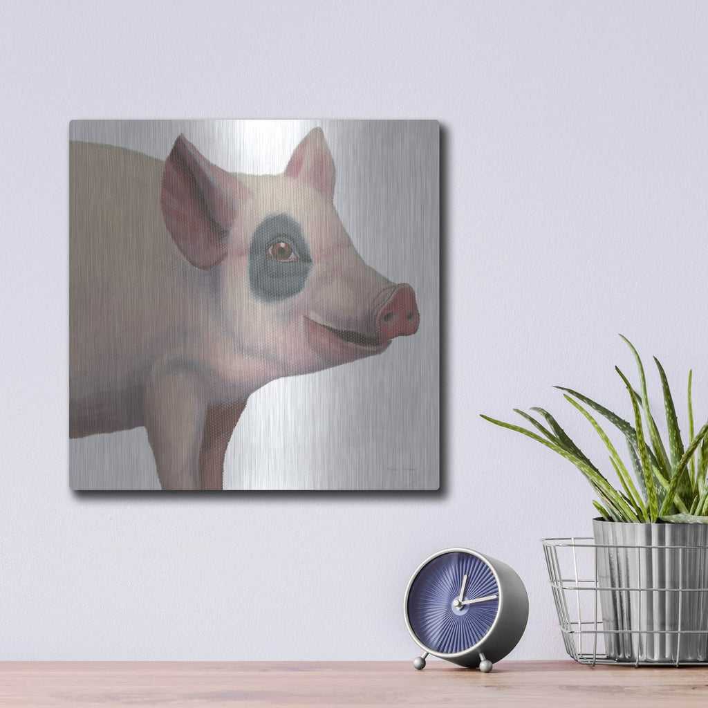 'Bacon, Bits And Ham 2' by Myles Sullivan – Metal Wall Art, 12x12 room view