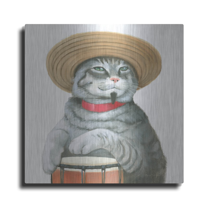 'Cattitude 2' by Myles Sullivan – Metal Wall Art
