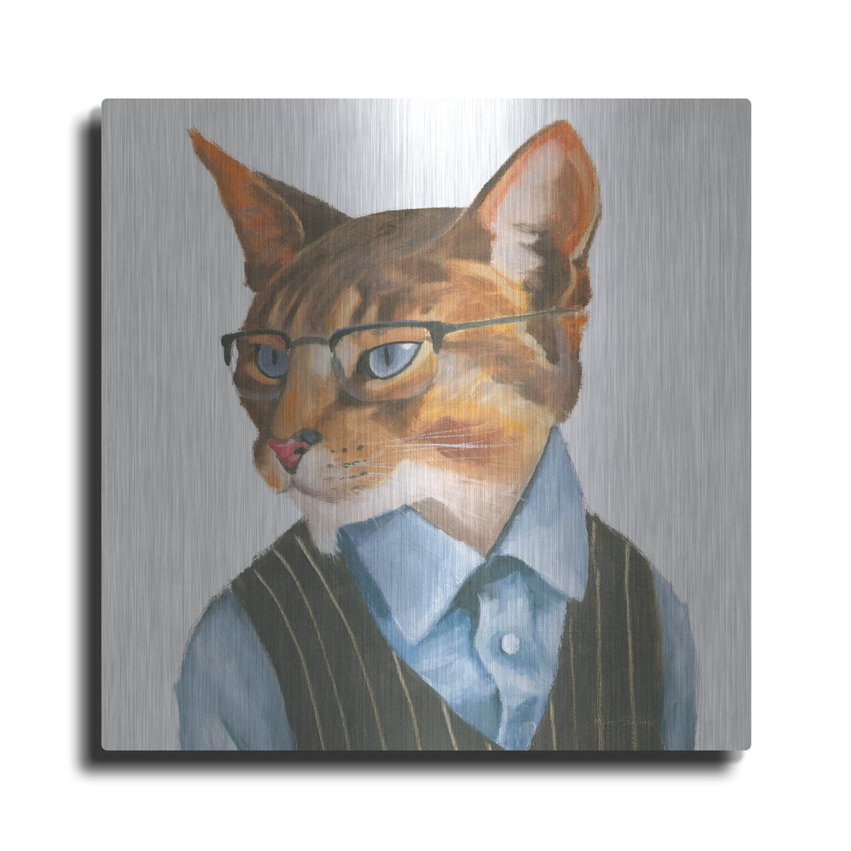 'Cattitude 4' by Myles Sullivan – Metal Wall Art
