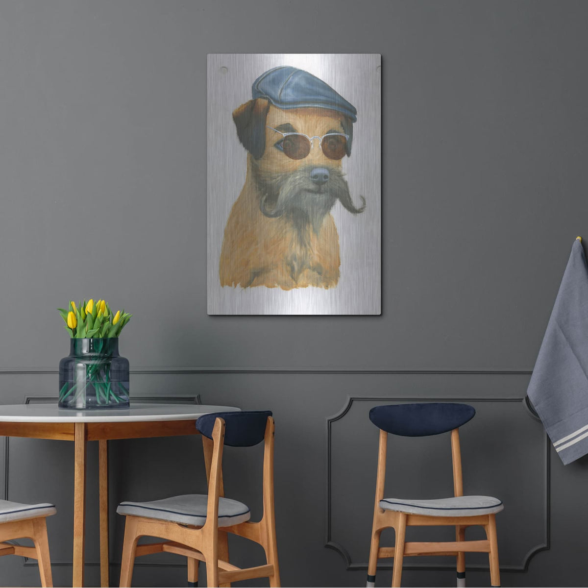'Cool Dog For The Boys 1' by Myles Sullivan – Metal Wall Art, 24x36 room view