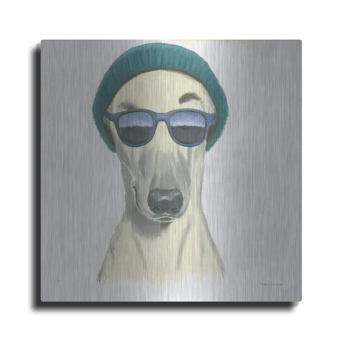'Cool Dog For The Boys 2' by Myles Sullivan – Metal Wall Art