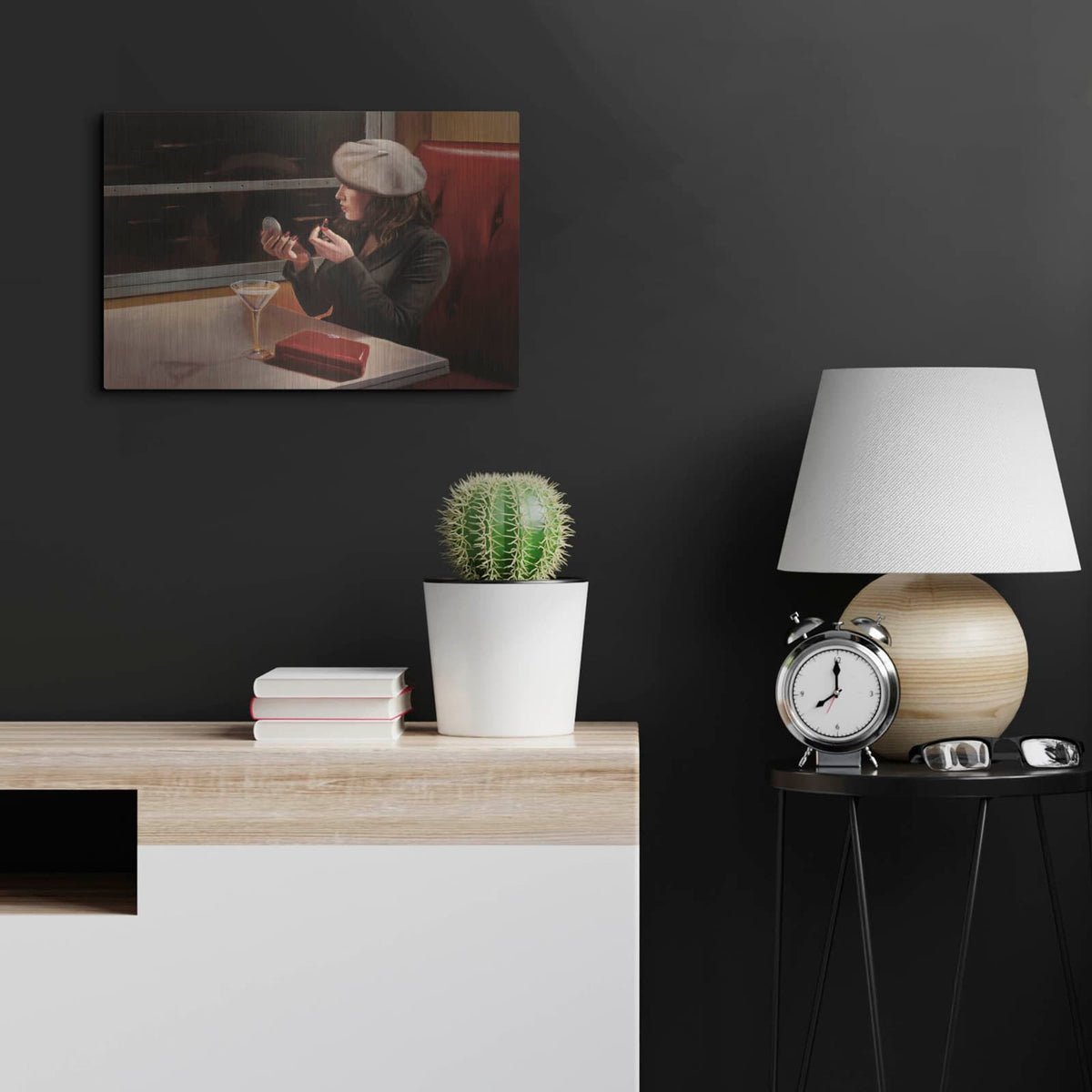'Dry Martini 2' by Myles Sullivan – Metal Wall Art, 24x16 room view