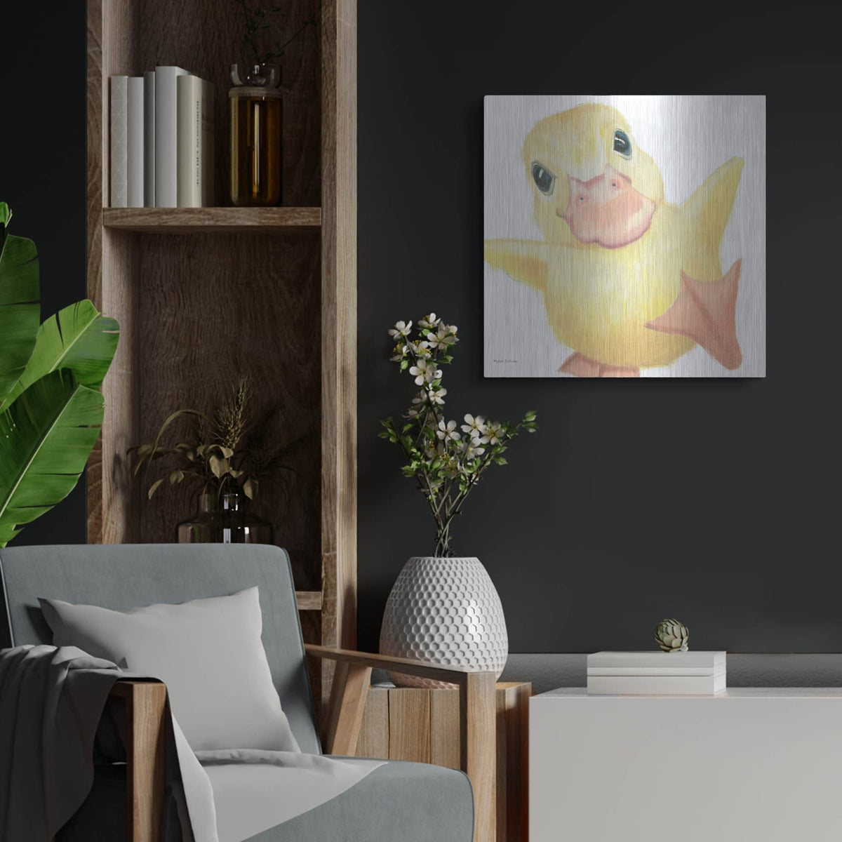 'Farm Friends 2' by Myles Sullivan – Metal Wall Art, 24x24 room view