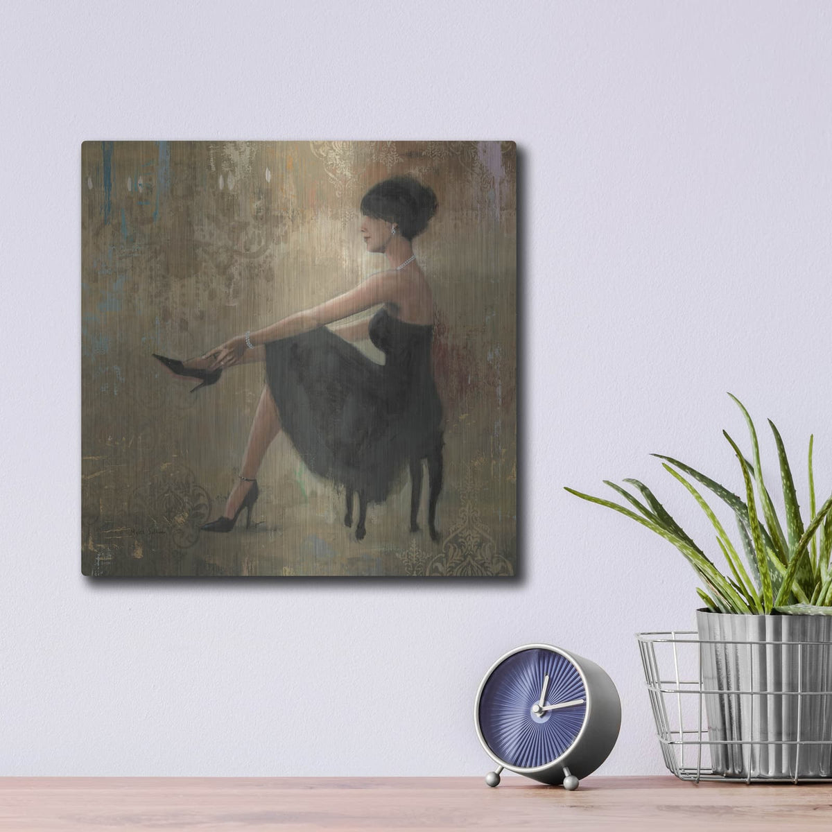 'Grand Evening Square' by Myles Sullivan – Metal Wall Art, 12x12 room view