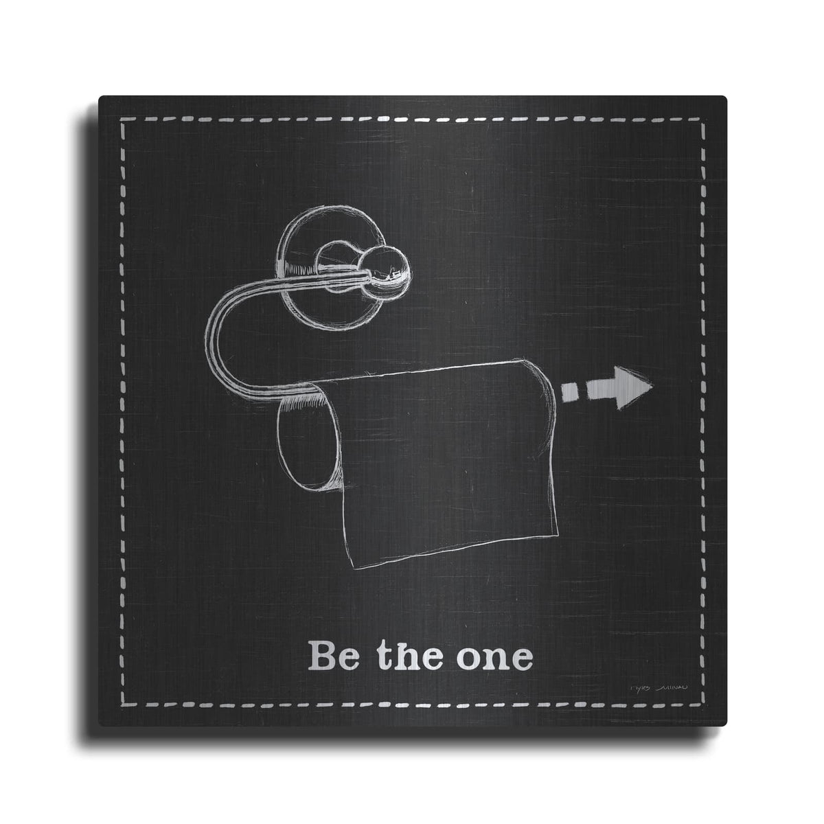 'Home Improvement 4 Black' by Myles Sullivan – Metal Wall Art
