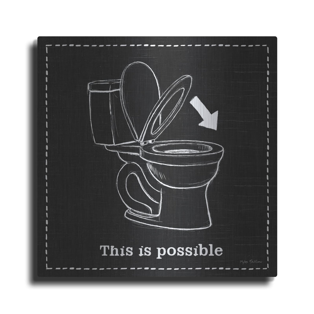 'Home Improvement Vi Black' by Myles Sullivan – Metal Wall Art