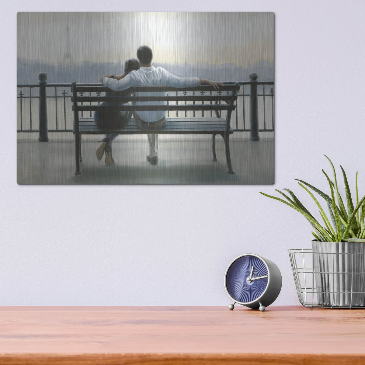 'Parisian Afternoon' by Myles Sullivan – Metal Wall Art, 16x12 room view