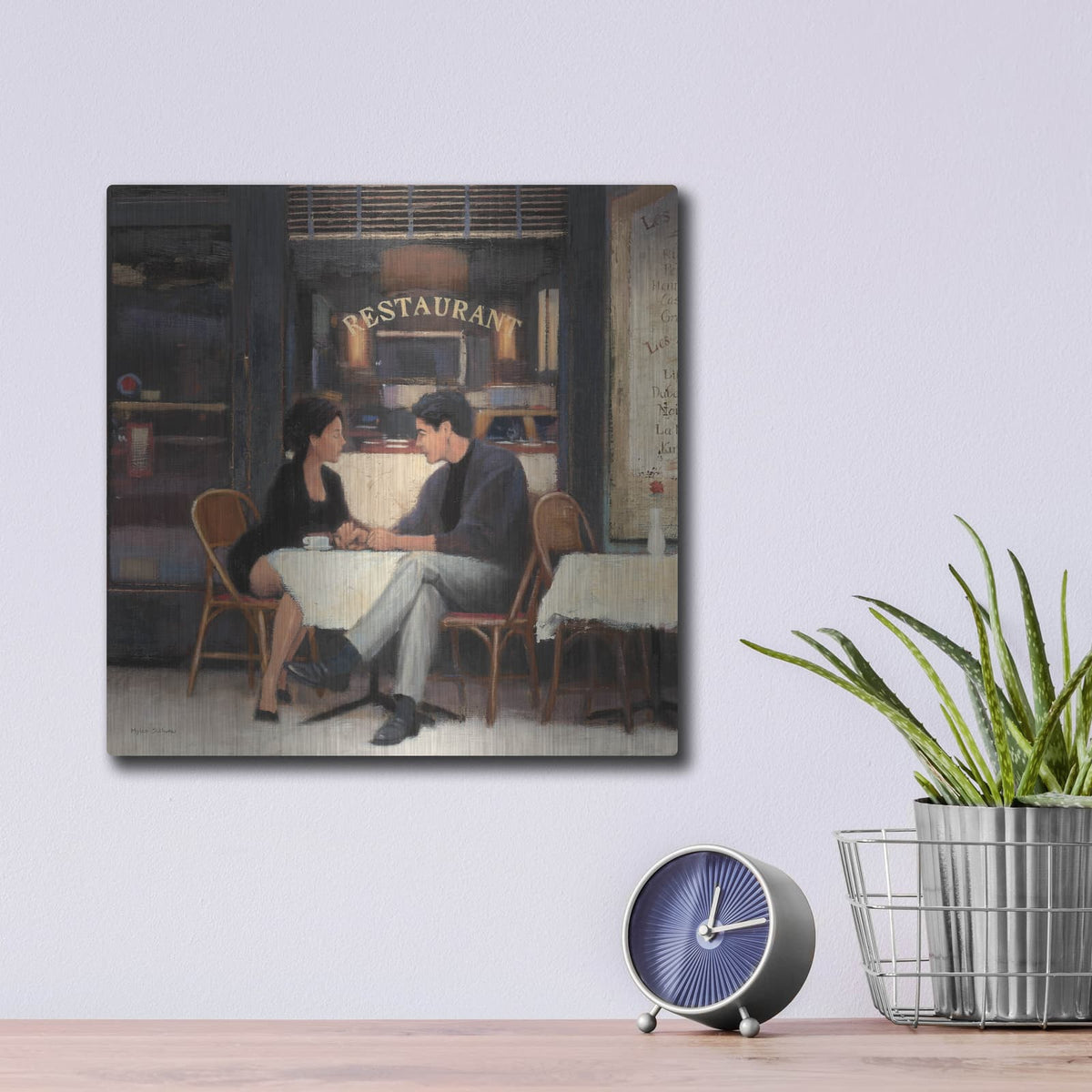 'Rendezvous' by Myles Sullivan – Metal Wall Art, 12x12 room view