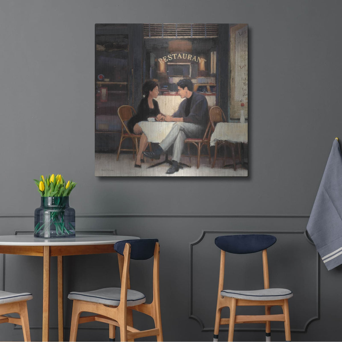 'Rendezvous' by Myles Sullivan – Metal Wall Art, 36x36 room view