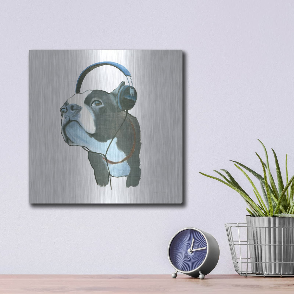 'The Boys 3' by Myles Sullivan – Metal Wall Art, 12x12 room view